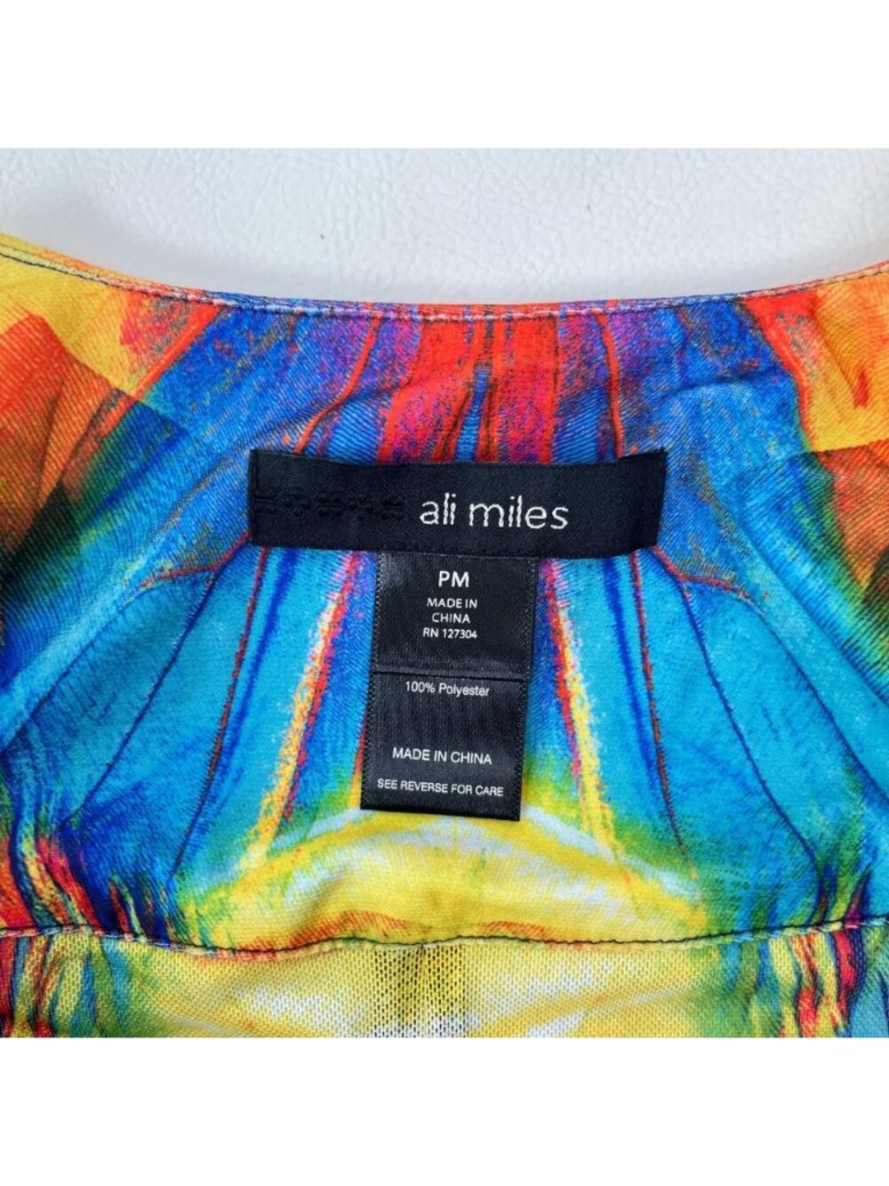 NWOT Ali Miles Floral Multicolor Rhinestone Women’s Open Front Cardigan Size PM - Picture 10 of 14